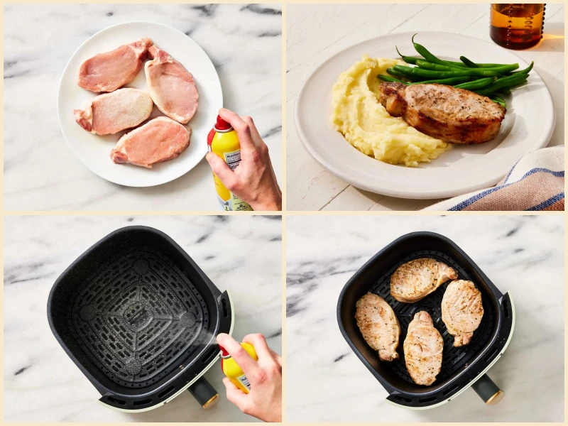 Air Fryer Ranch Pork Chops Recipe