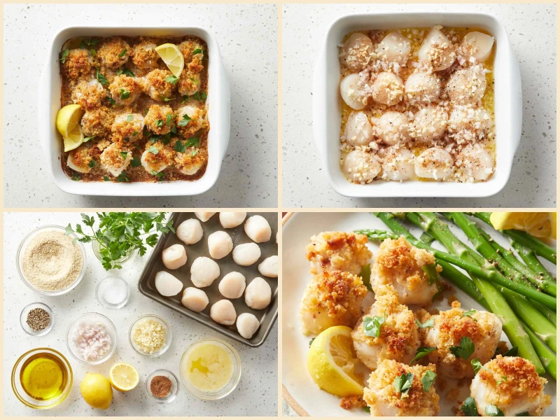 Awesome Baked Sea Scallops Recipe