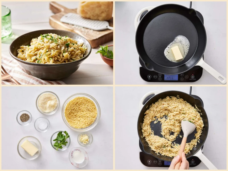 Parmesan Garlic Orzo Recipe