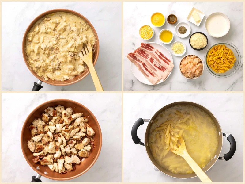 Four-Cheese Chicken Carbonara Recipe