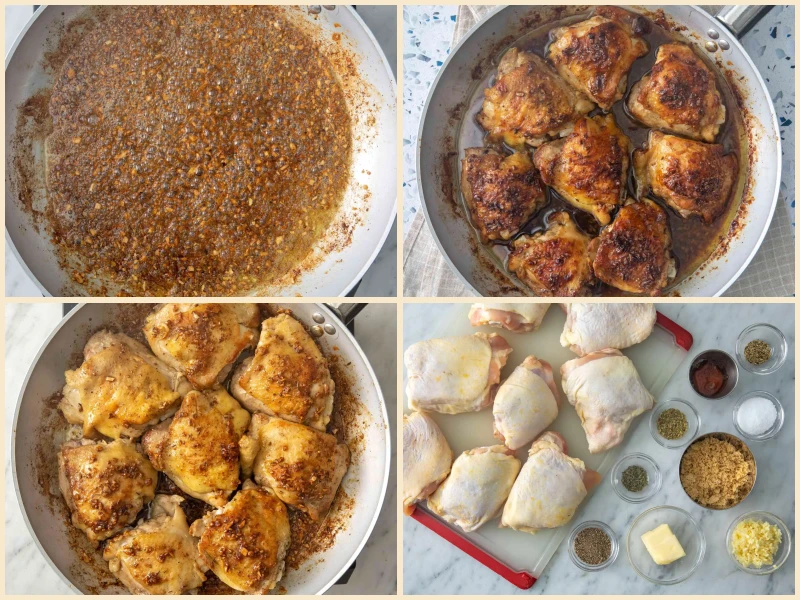Garlic-Brown Sugar Chicken Thighs Recipe