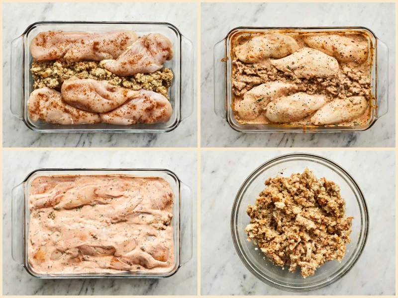 One-Dish Chicken and Stuffing Bake Recipe