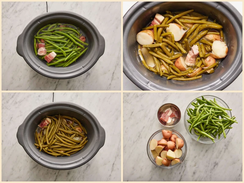 Slow Cooker Green Beans and Potatoes Recipe
