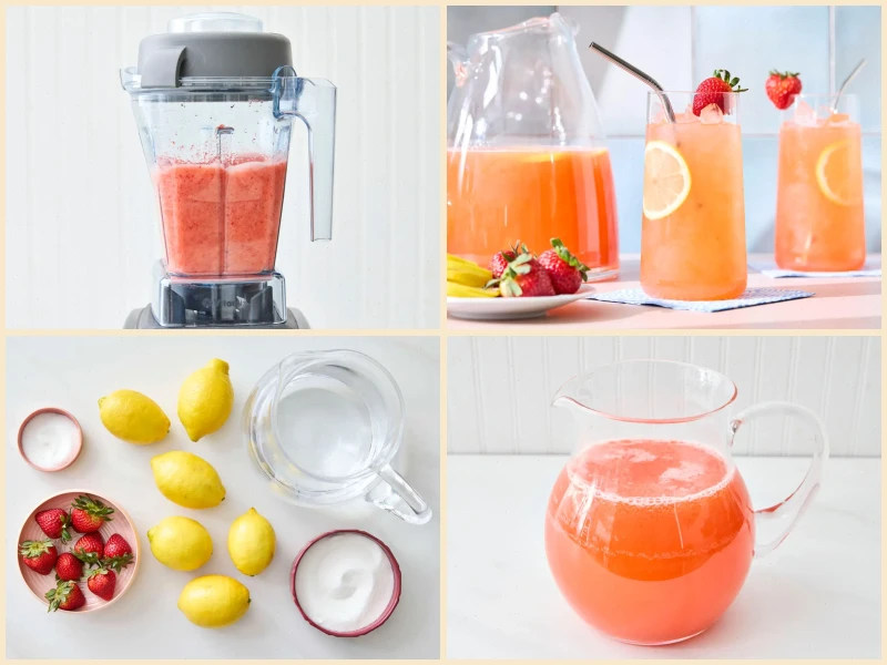 All Natural Strawberry Lemonade