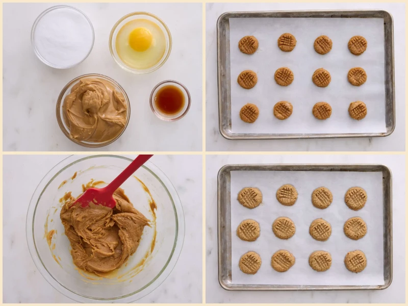 4-Ingredient Keto Peanut Butter Cookies Recipe