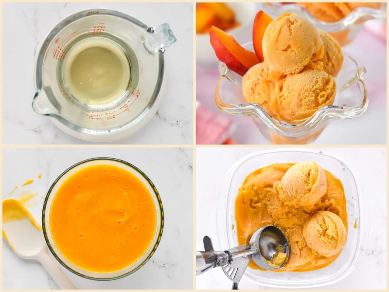Peach Sorbet Recipe