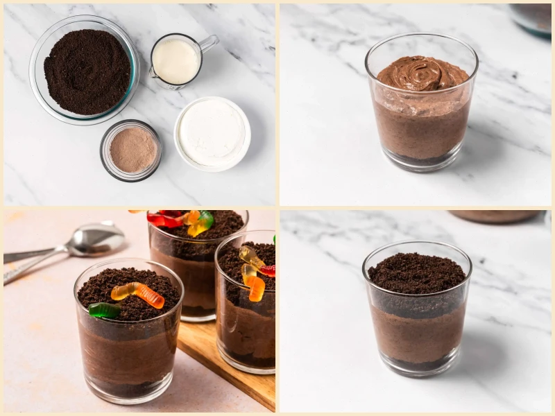 Quick and Easy Dirt Cups Recipe