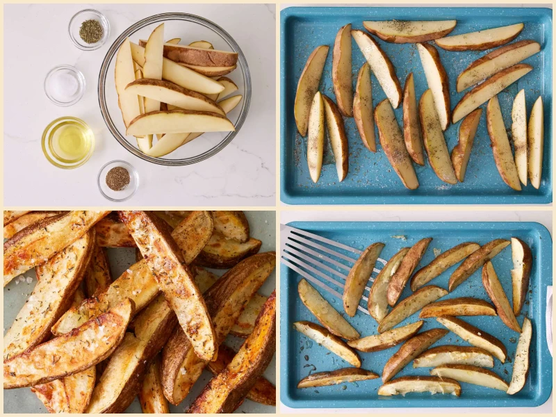 Oven-Baked Potato Fries Recipe