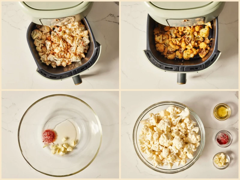 Air Fryer Roasted Cauliflower Recipe