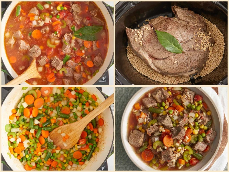Beef Barley Vegetable Soup Recipe