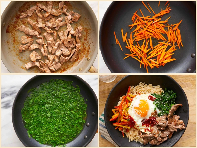 Bibimbap (Korean Rice Bowl) Recipe