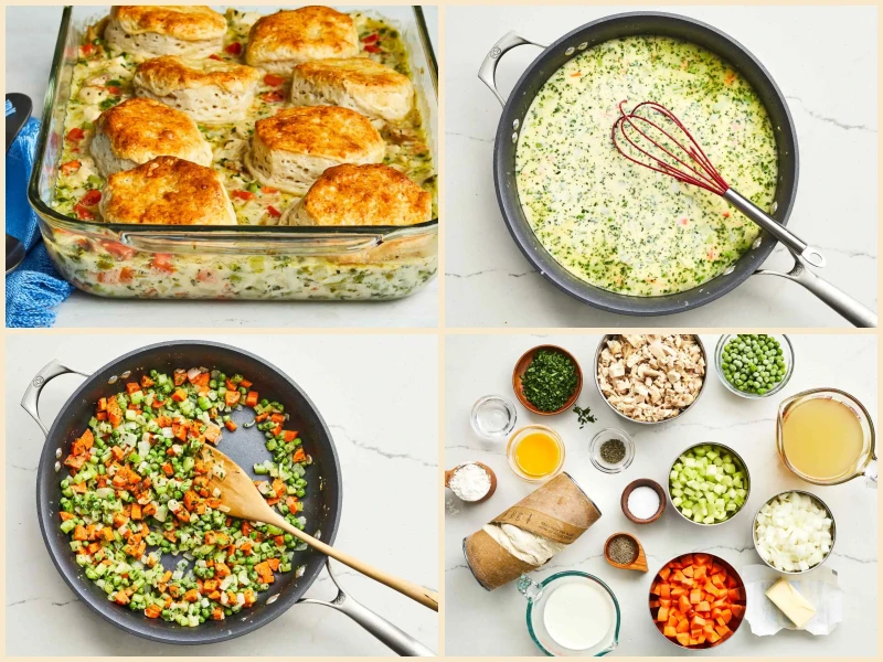 Mom's Fabulous Chicken Pot Pie with Biscuit Crust Recipe