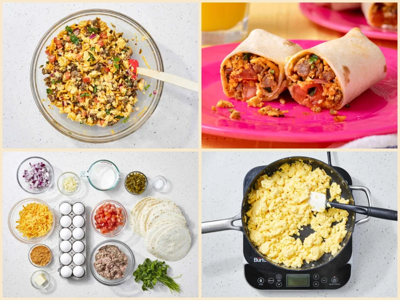 Southwest Breakfast Burritos Recipe