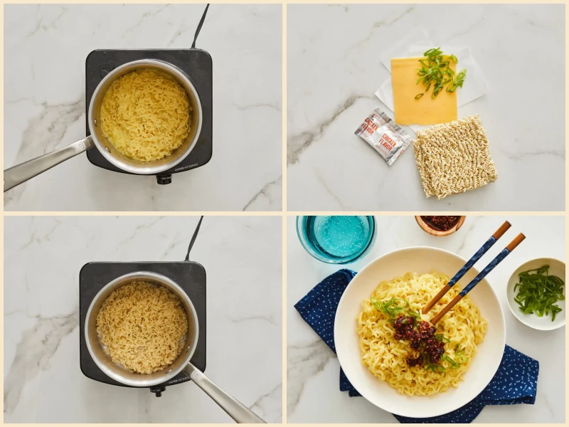 Cheesy Ramen Noodles Recipe