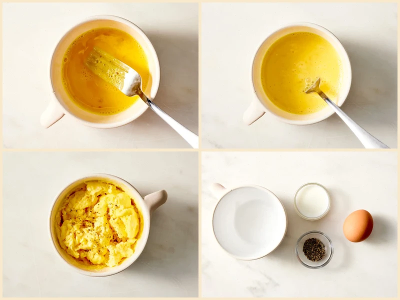 Scrambled Eggs in a Mug Recipe