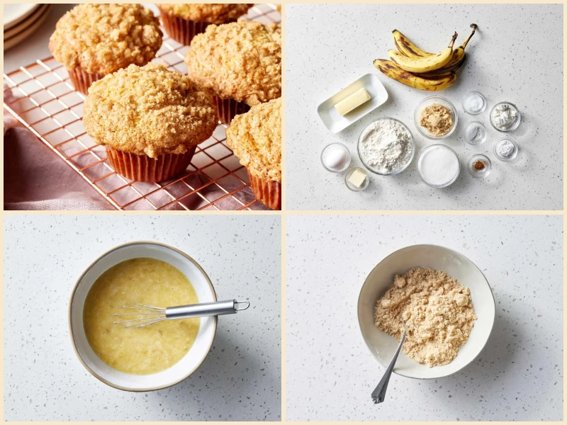 Banana Crumb Muffins Recipe