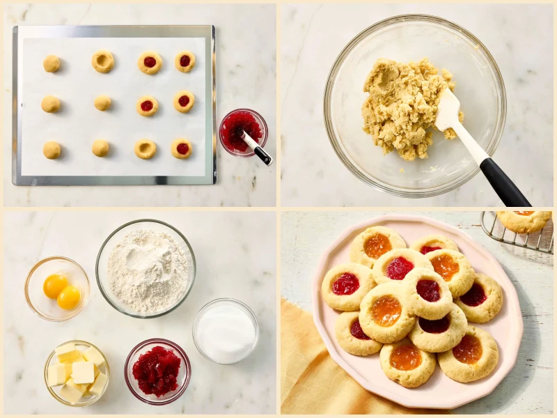 Jam Filled Butter Cookies Recipe