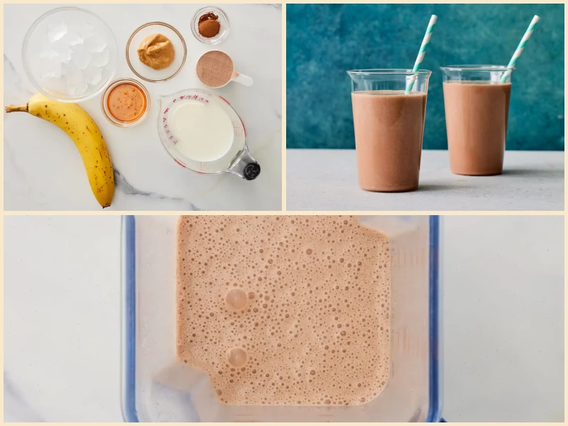 Chocolate Banana Peanut Butter Protein Shake Recipe