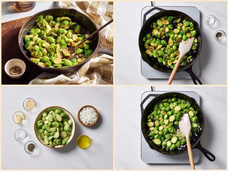 Pan Fried Brussels Sprouts Recipe