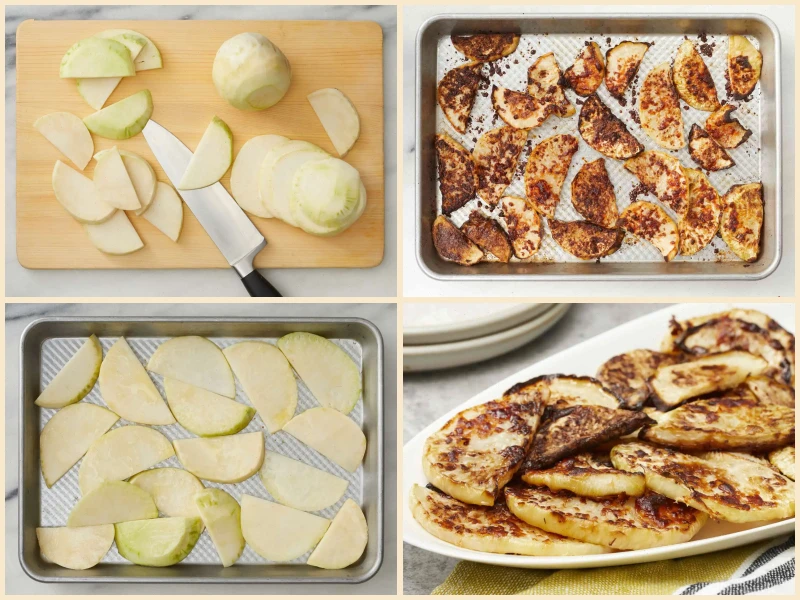 Roasted Kohlrabi Recipe