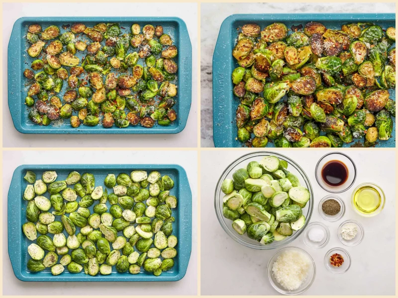 Roasted Brussels Sprouts with Parmesan Recipe