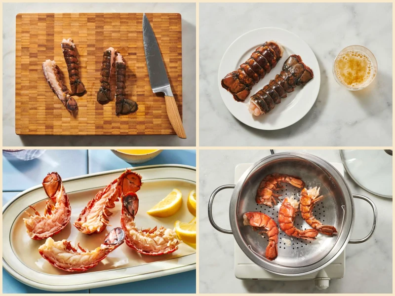 Lobster Tails Steamed in Beer Recipe