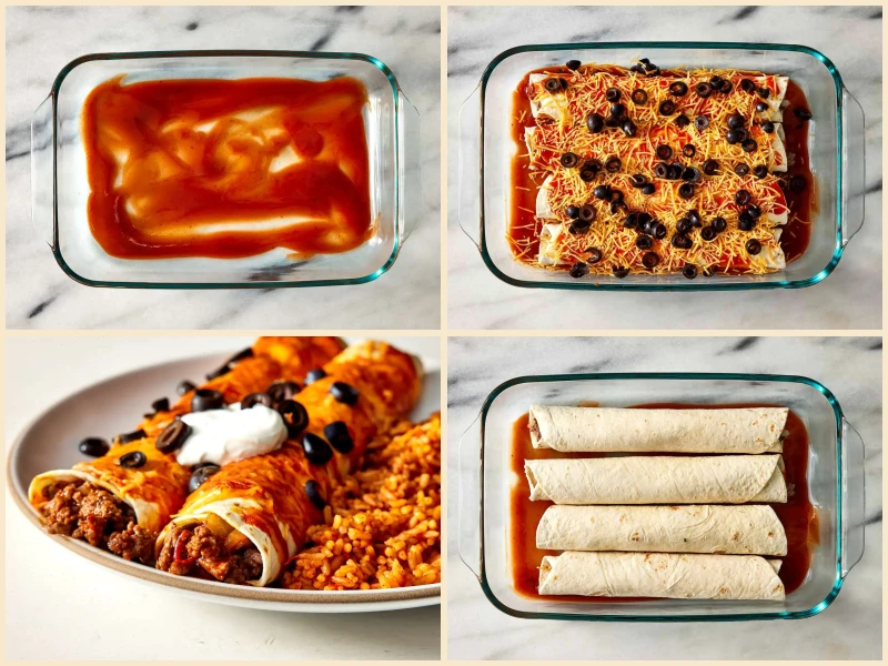 Beef Enchiladas with Flour Tortillas Recipe