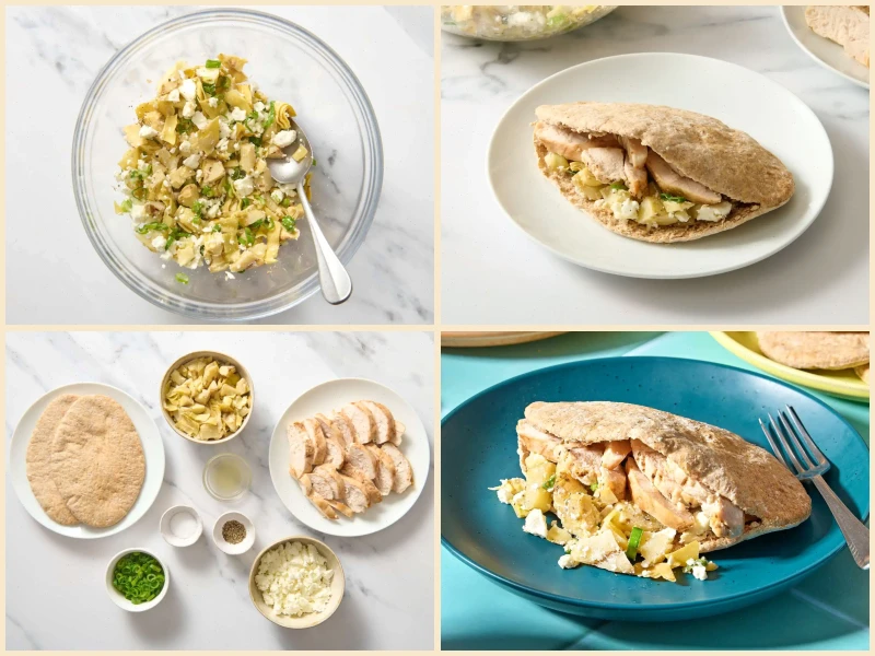 Mediterranean Chicken Pitas Recipe