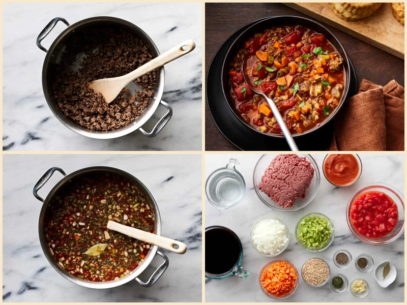 Hearty Hamburger Soup Recipe