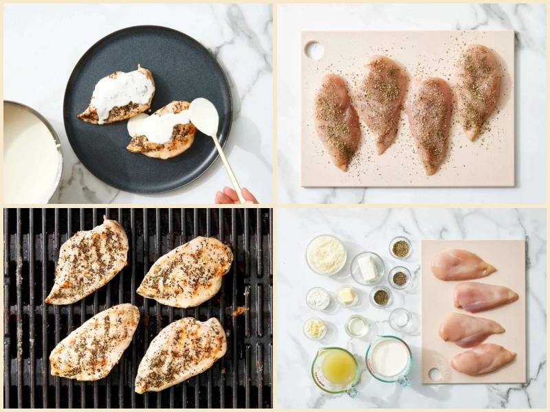 Garlic Cream Sauce over Chicken Breasts Recipe