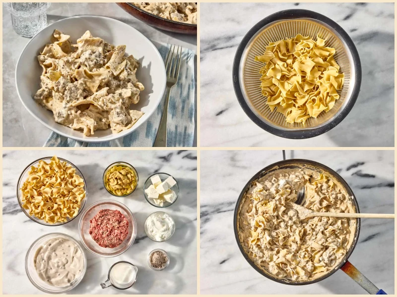 Simple Hamburger Stroganoff Recipe