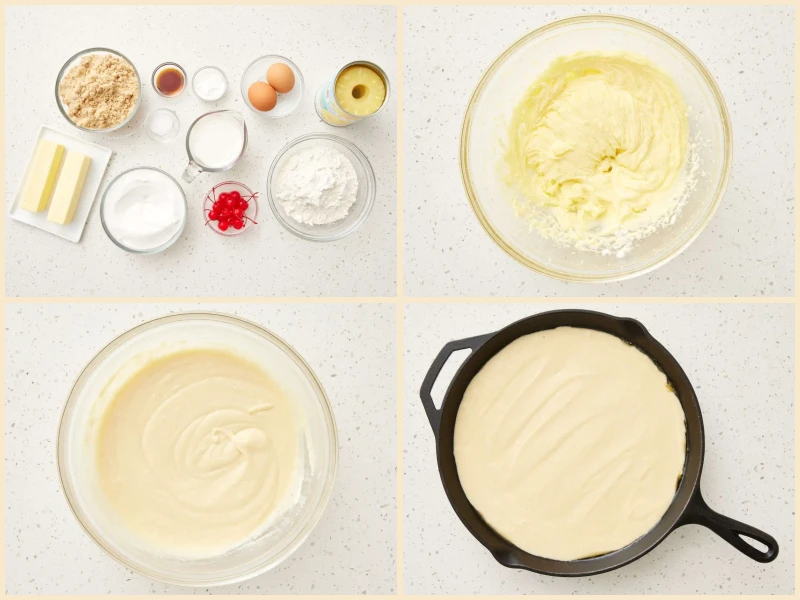 Grandma's Skillet Pineapple Upside-Down Cake Recipe