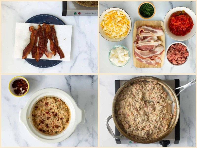 Slow Cooker Bacon Cheeseburger Dip Recipe