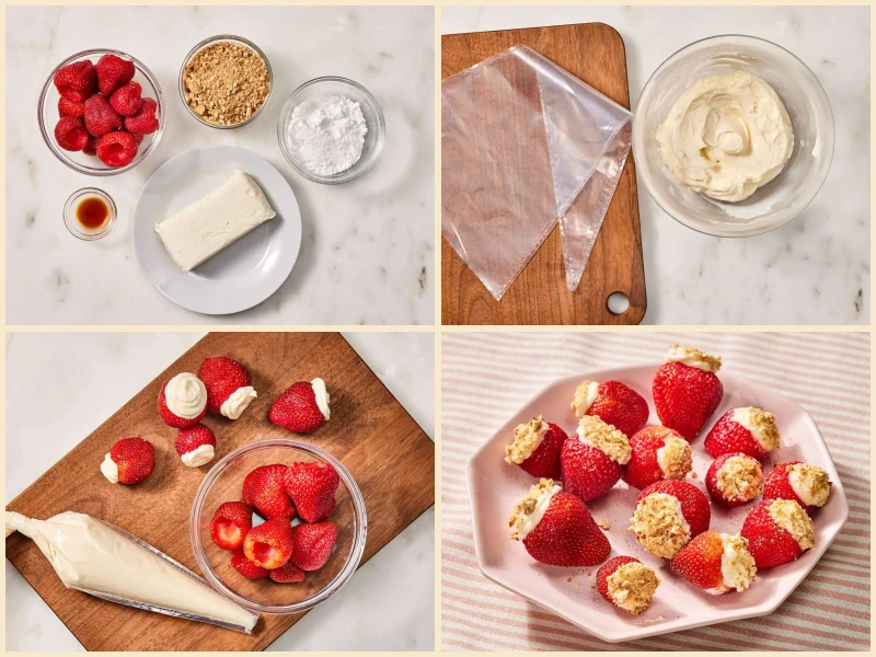 Cheesecake-Stuffed Strawberries Recipe