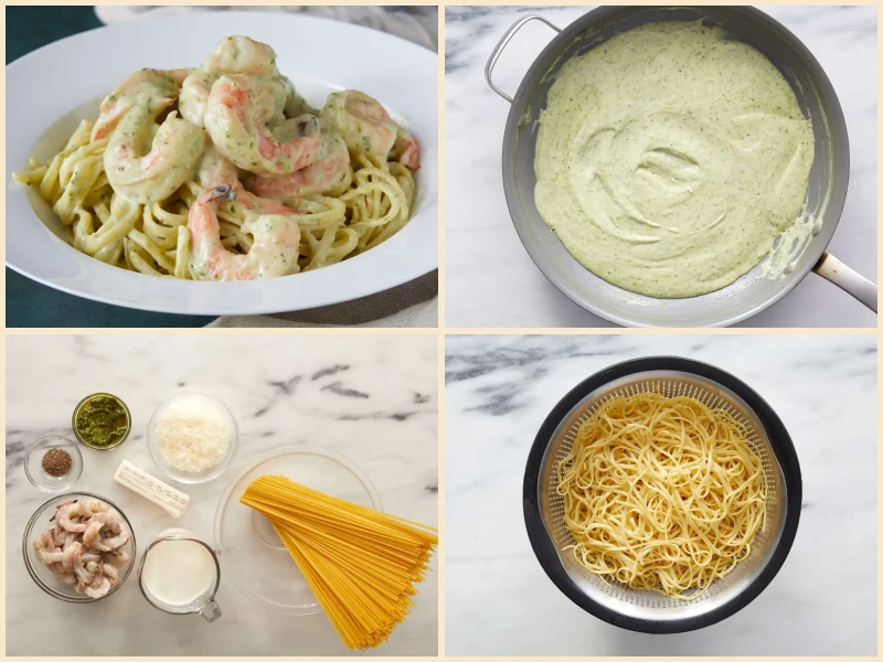 Creamy Pesto Shrimp Recipe