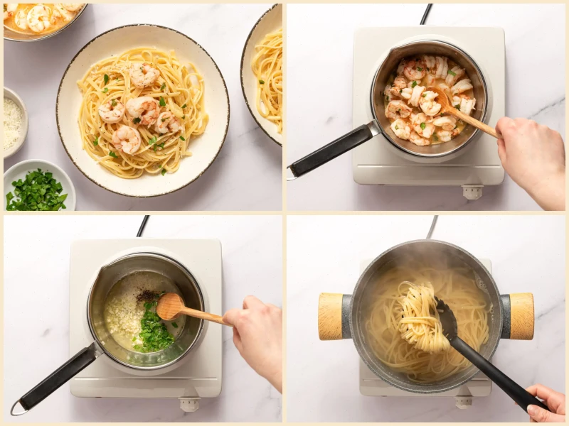 Garlic Shrimp Linguine Recipe