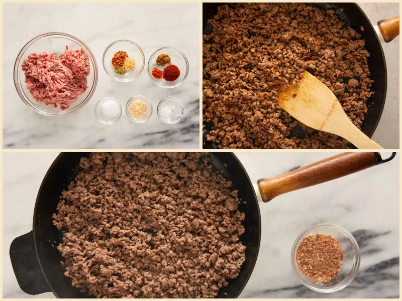 Ground Beef with Homemade Taco Seasoning Mix Recipe