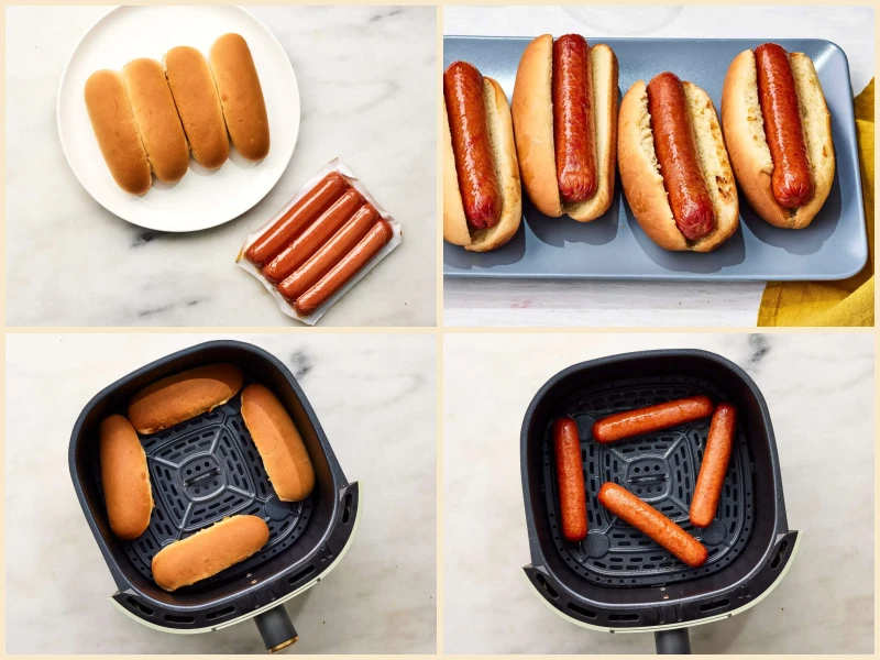 Basic Air Fryer Hot Dogs Recipe