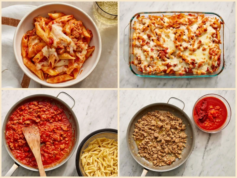 Baked Penne with Italian Sausage Recipe