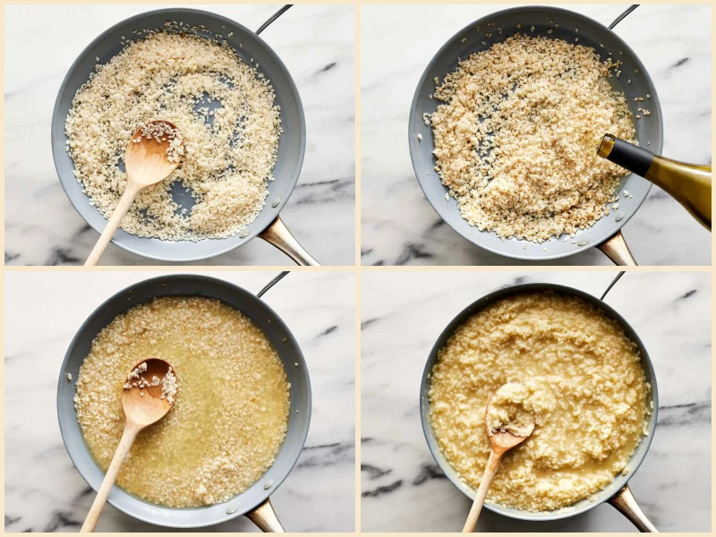 Roasted Chicken with Risotto and Caramelized Onions Recipe