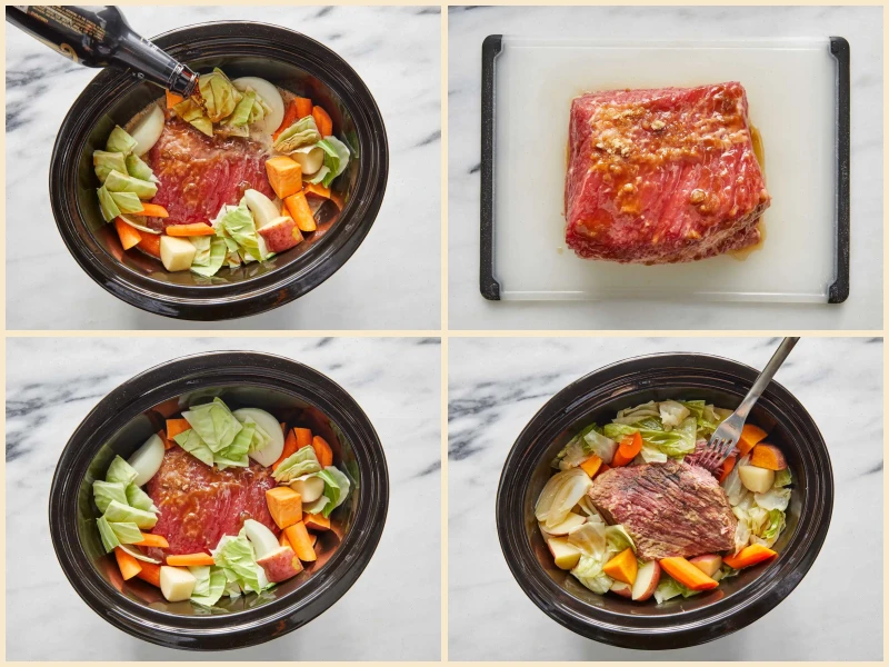 Slow Cooker Guinness Corned Beef and Veggies Recipe