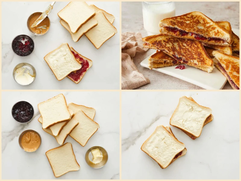 Grilled Peanut Butter and Jelly Sandwich Recipe