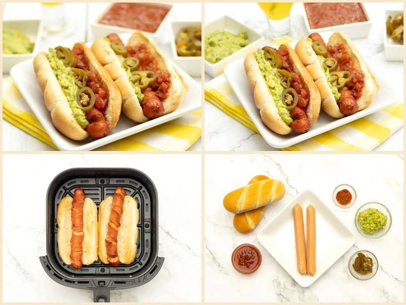 Air-Fried Taco Dogs Recipe