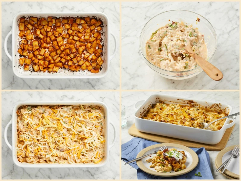Loaded Chicken and Potato Casserole Recipe