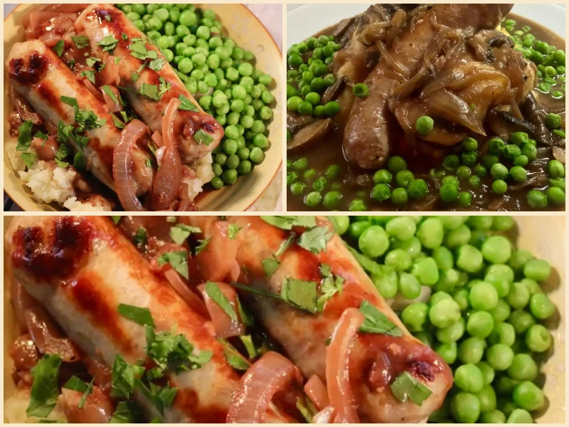 True Bangers and Mash with Onion Gravy Recipe