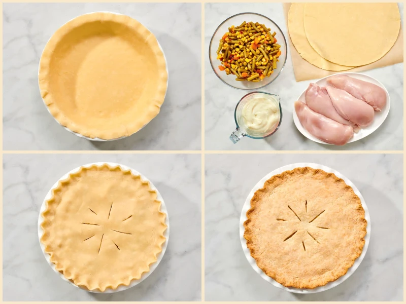4-Ingredient Chicken Pot Pie Recipe