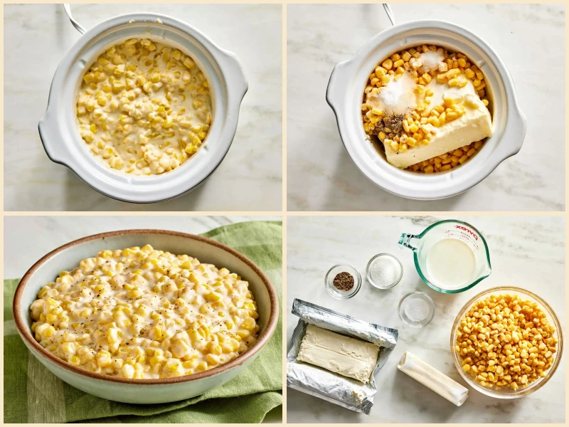Slow Cooker Creamed Corn Recipe