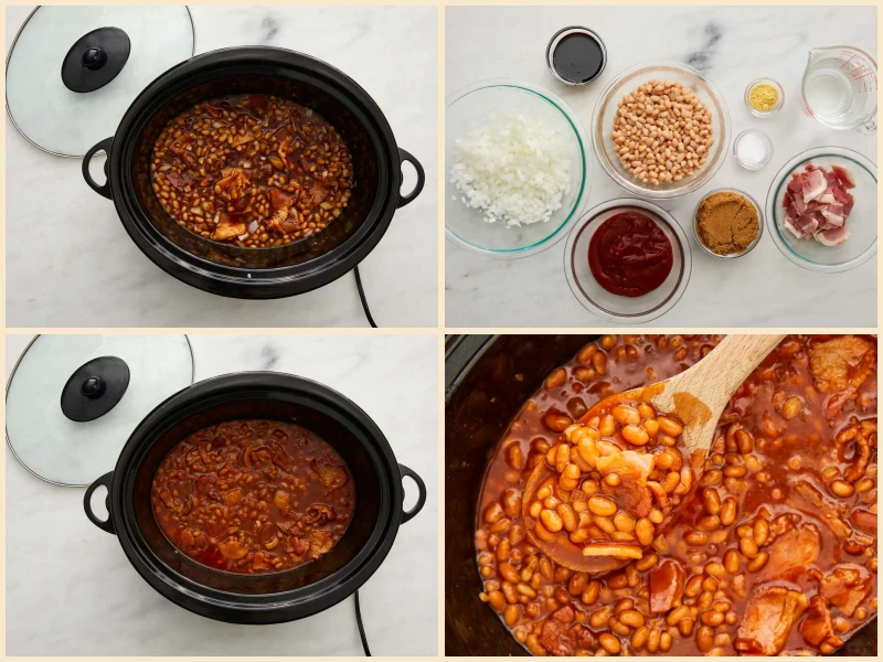 Slow Cooker Homemade Beans Recipe