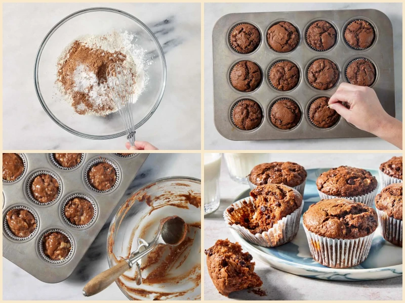 Chocolate Banana Muffins Recipe