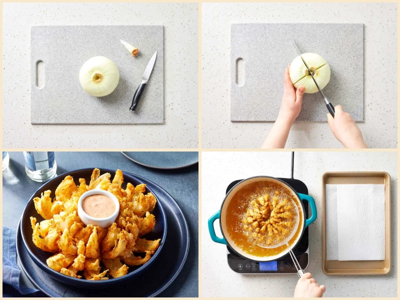 Blooming Onion and Dipping Sauce Recipe